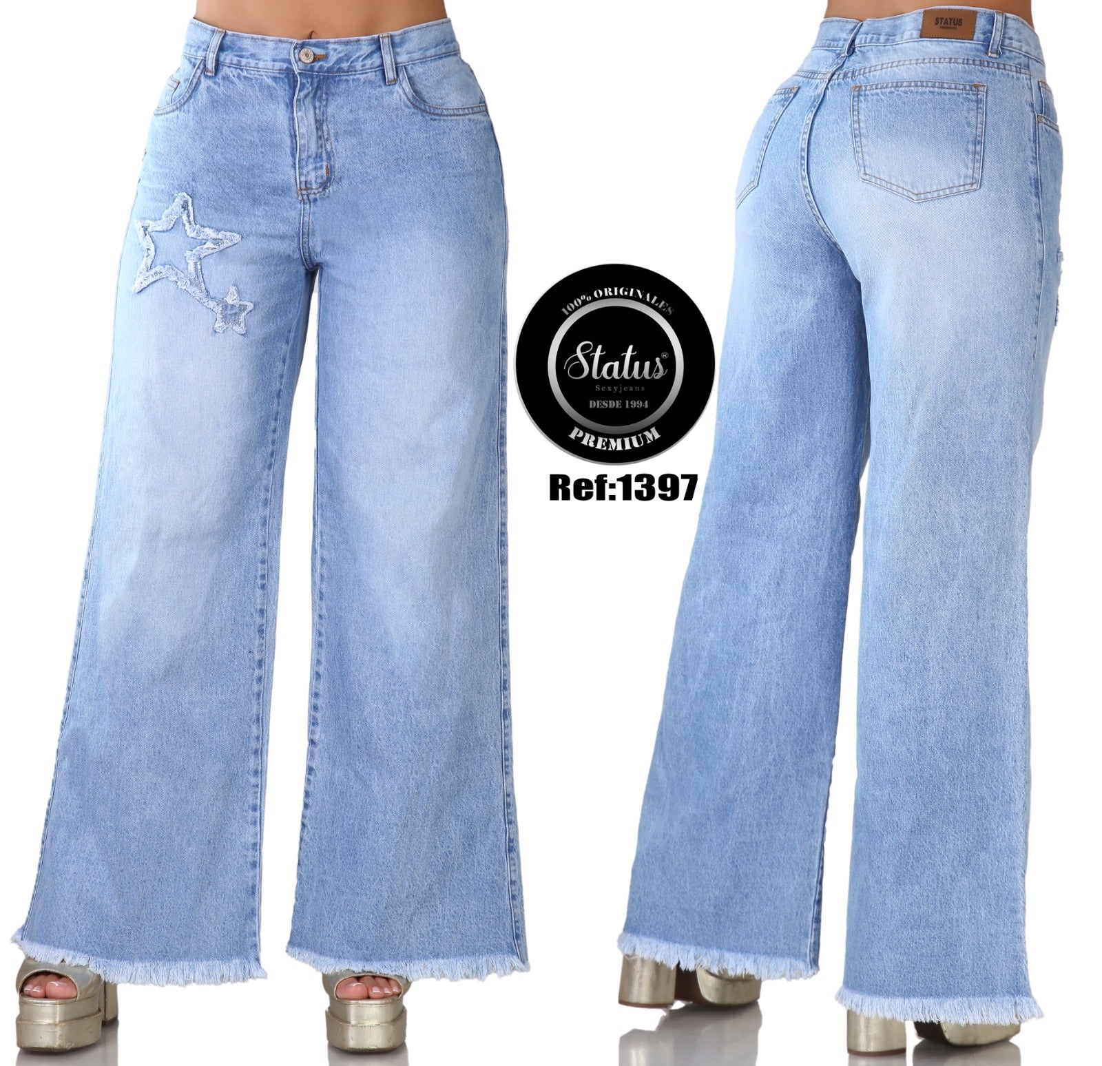 Jean PREMIUM Bota Ancha Ref 1397