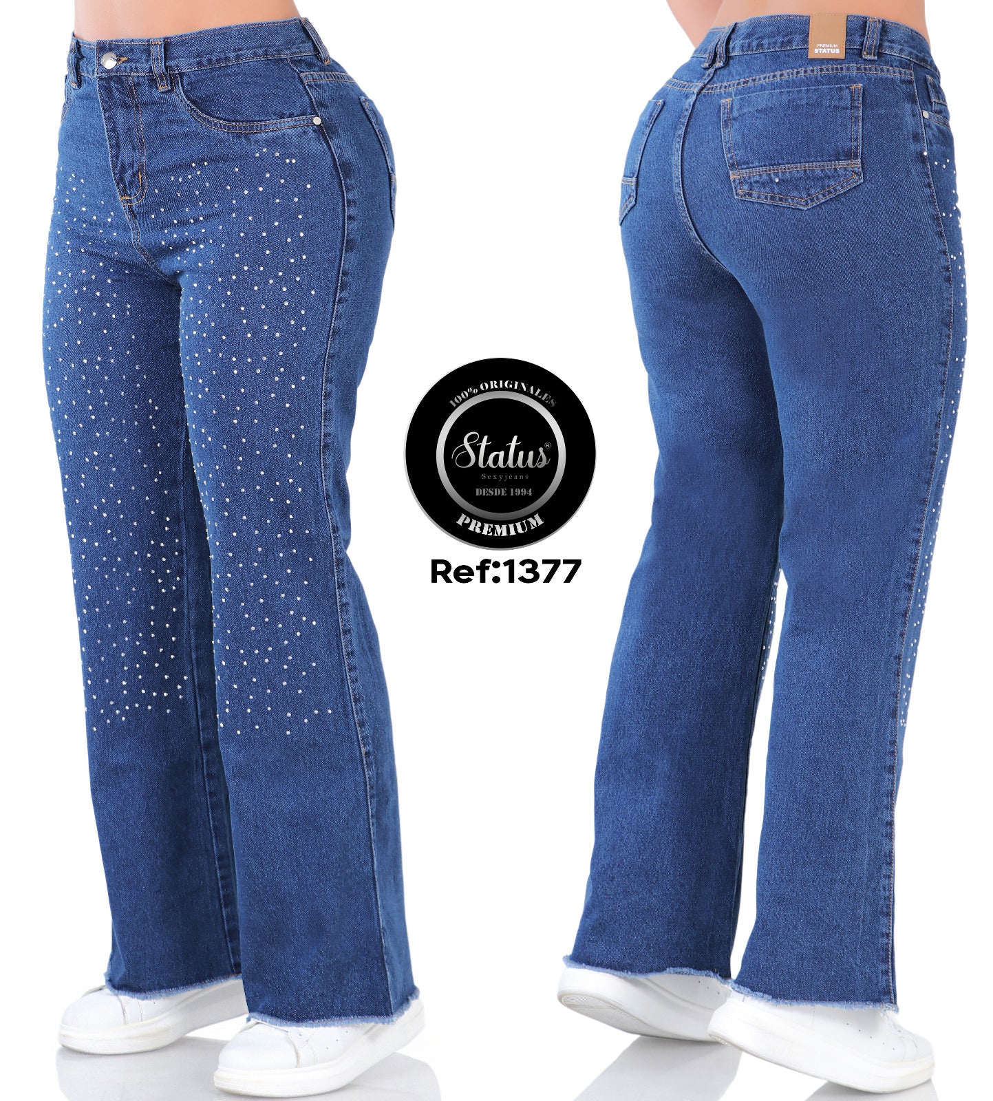 Jean PREMIUM Bota Ancha Ref 1377