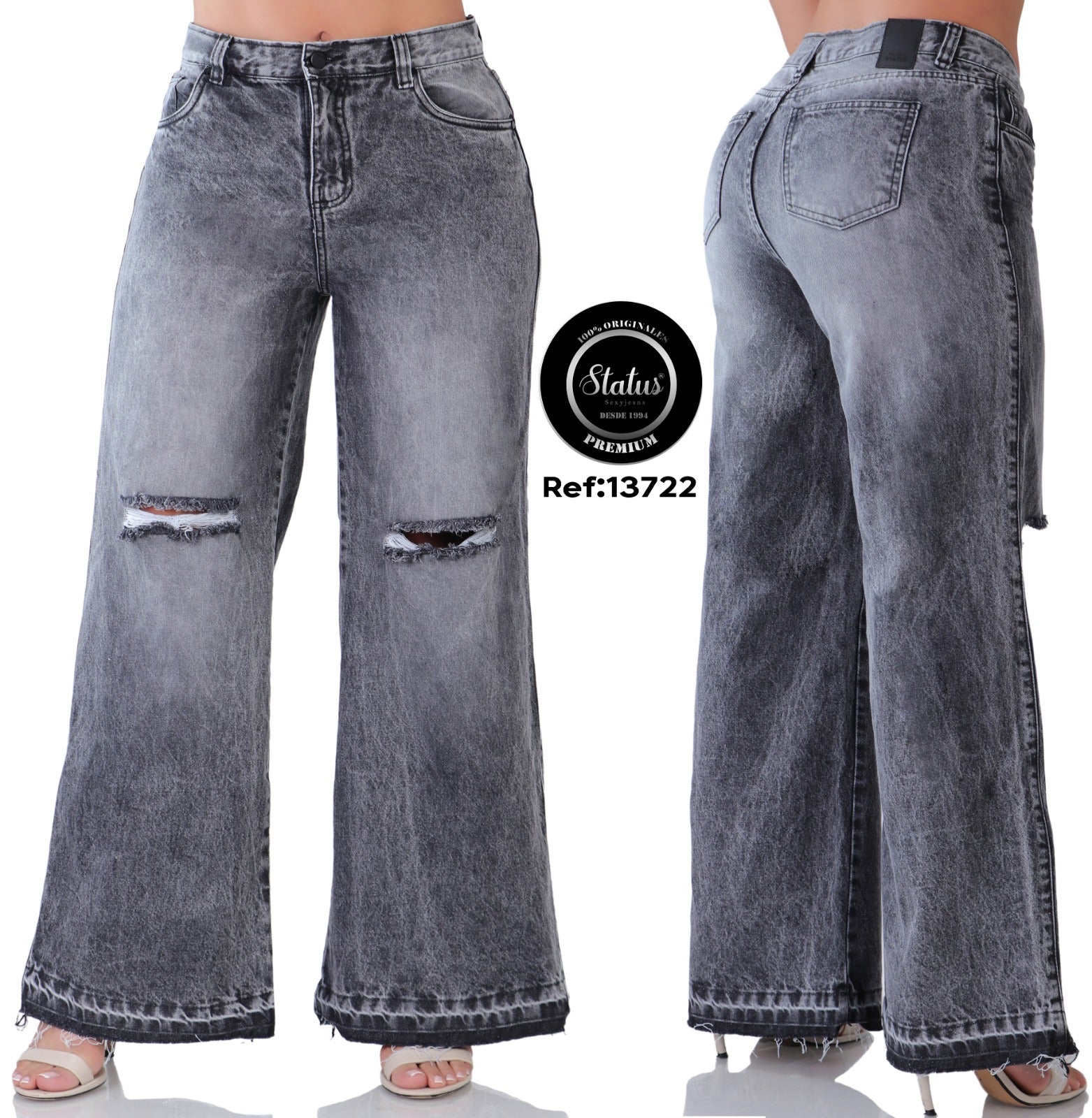 Jean PREMIUM Bota Ancha Ref 13722